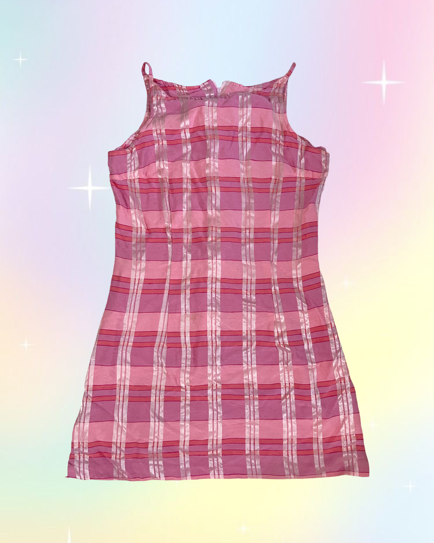 Y2k checkered picnic mini dress