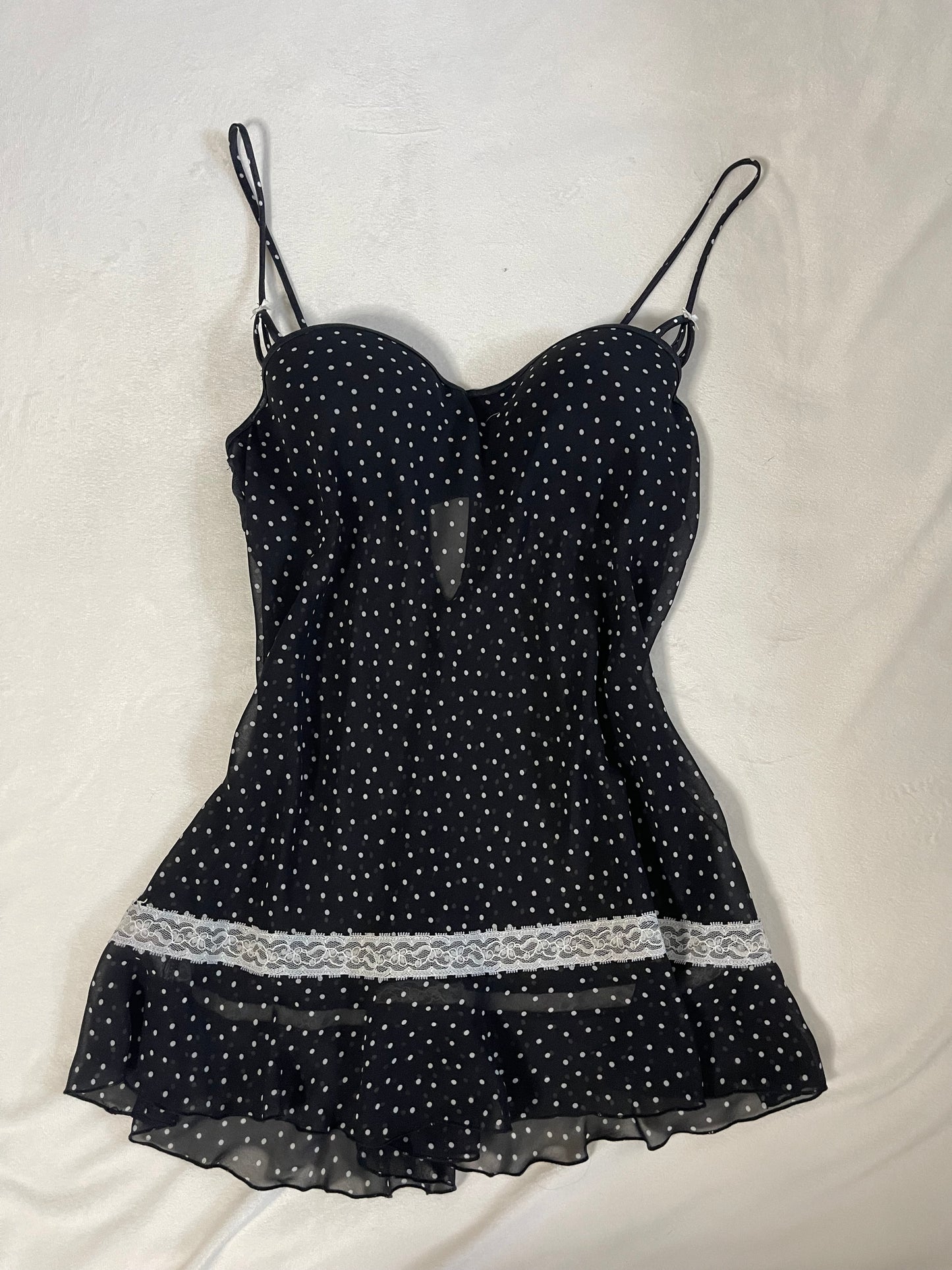 Polka dot bustier slip