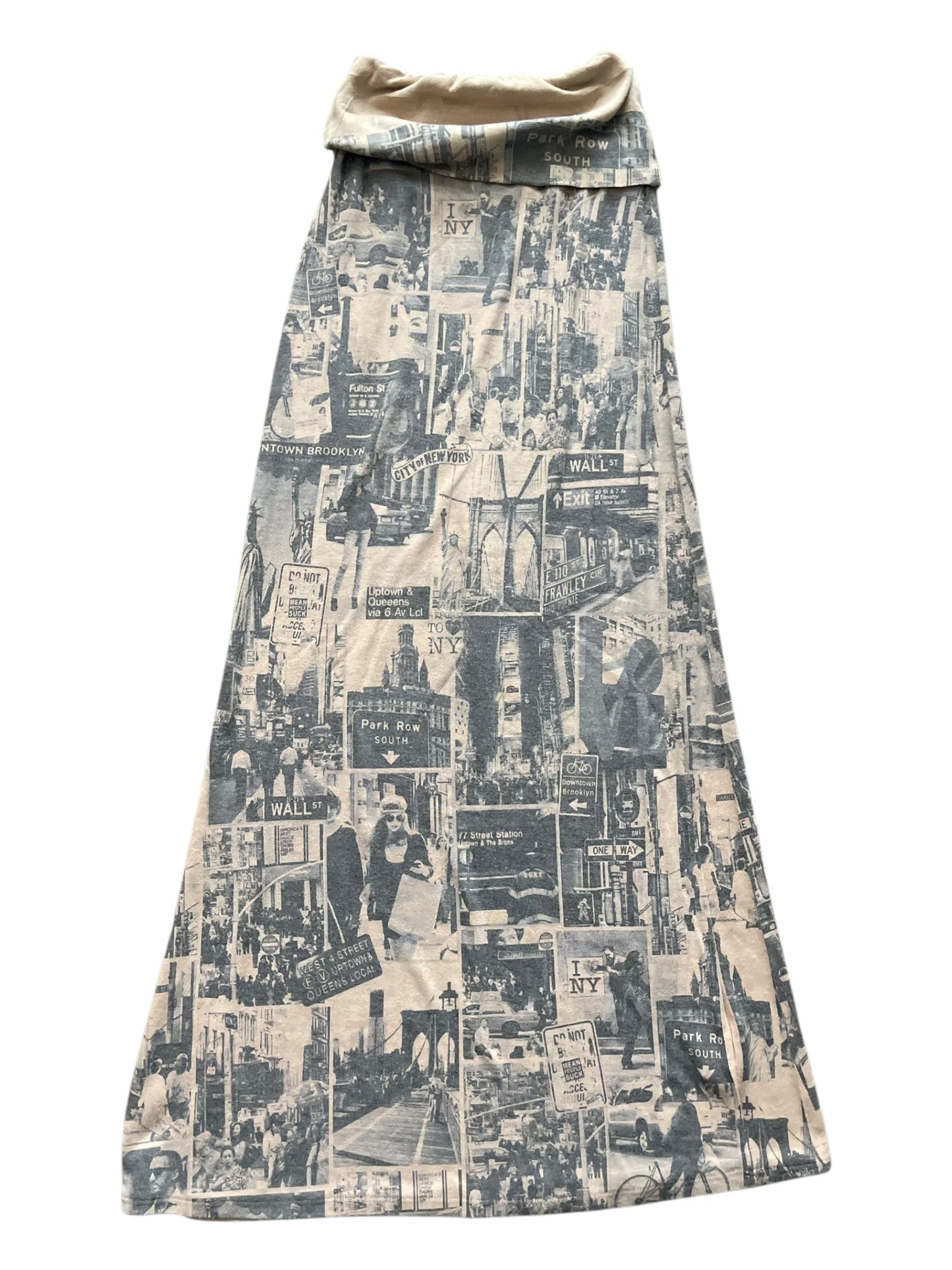 Y2k graphic maxi skirt