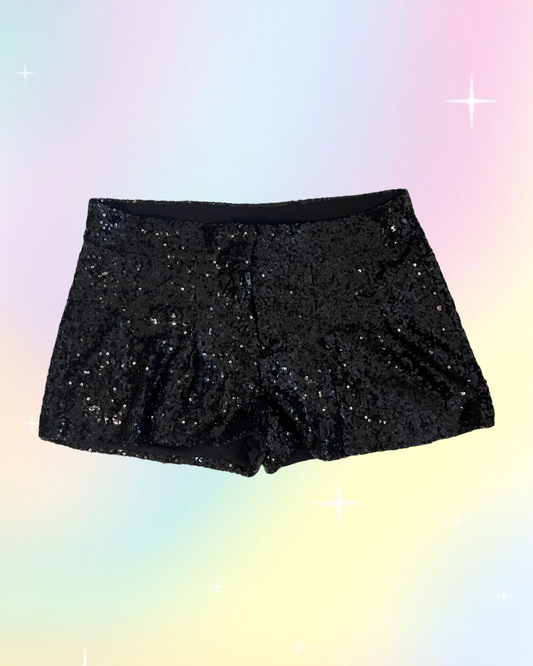 Y2k glitter shorts