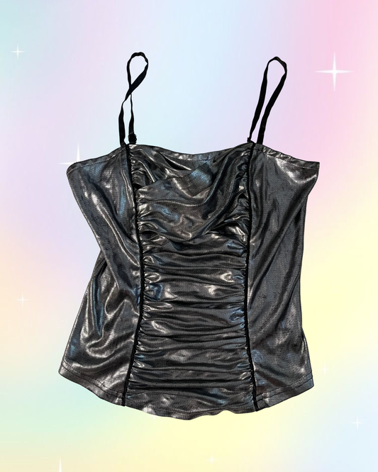 Y2k Wet Seal Metallic Tank