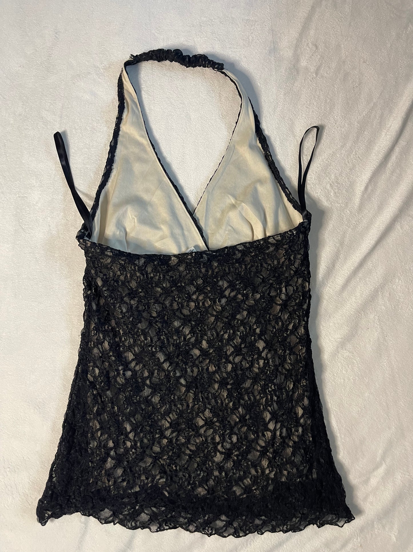 Y2k Lace Halter Top