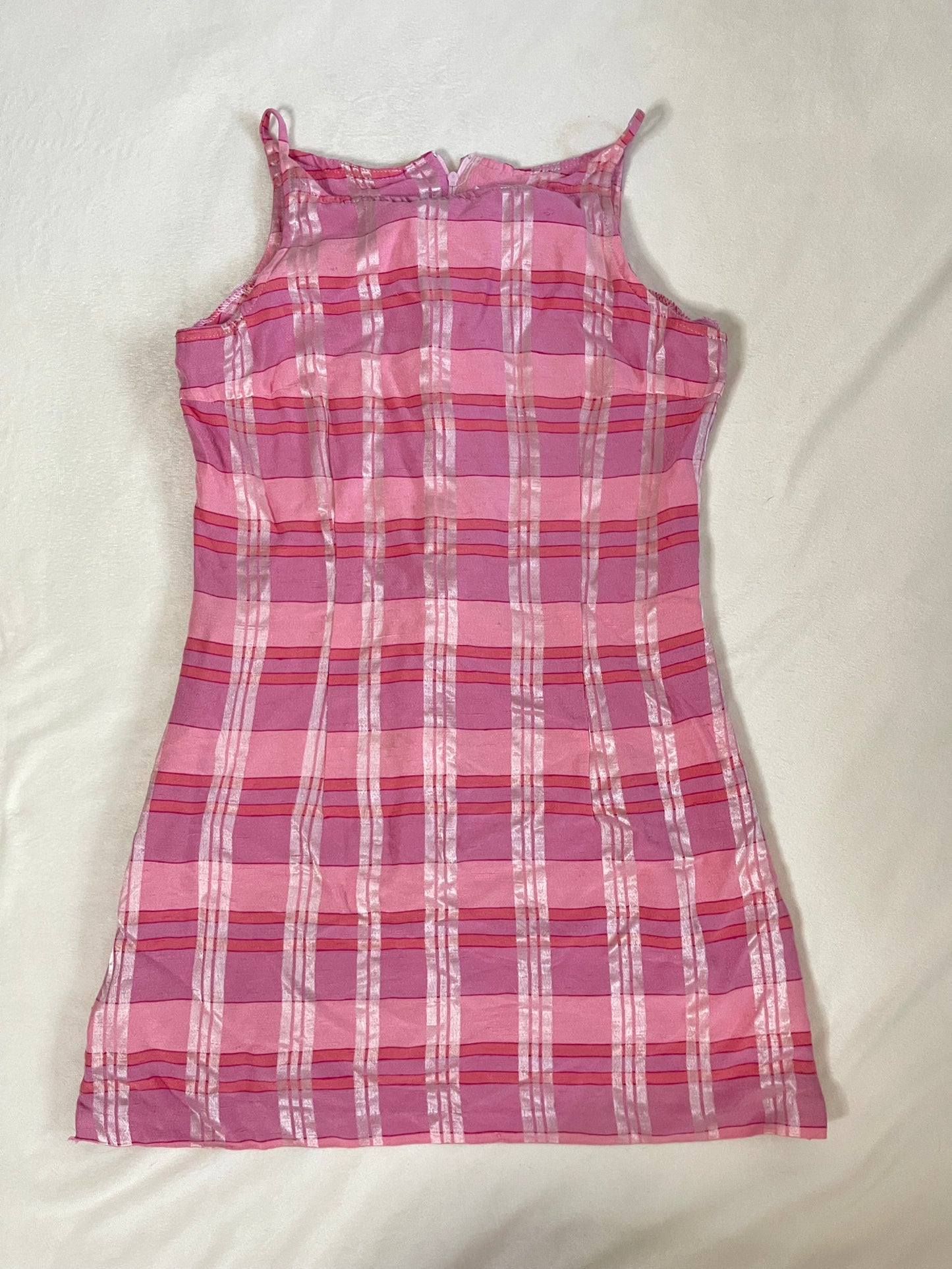 Y2k checkered picnic mini dress