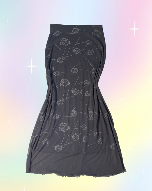 Y2k Whimsy maxi skirt