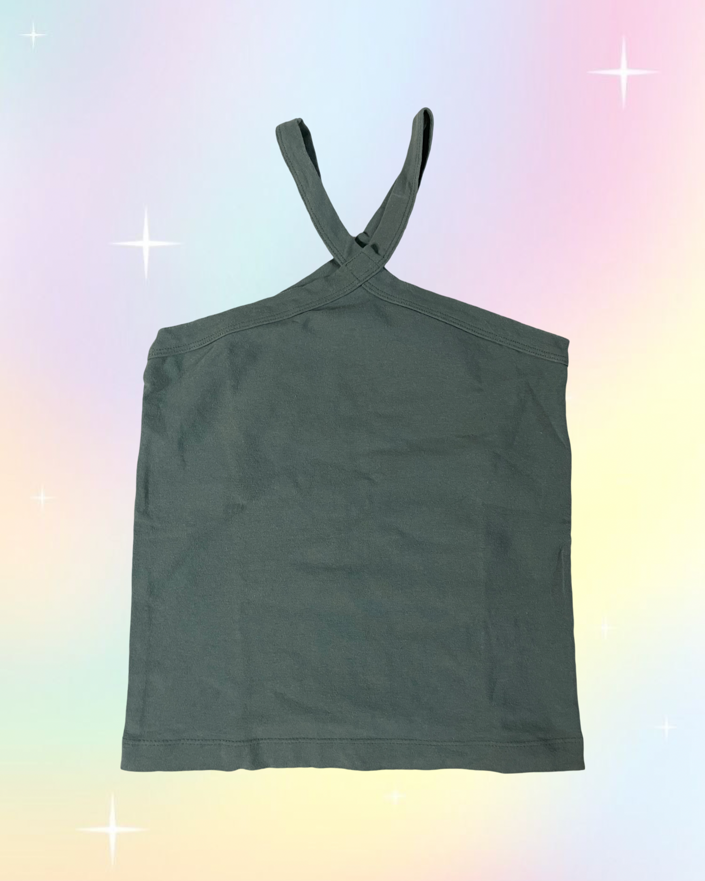 Y2k criss cross tank top