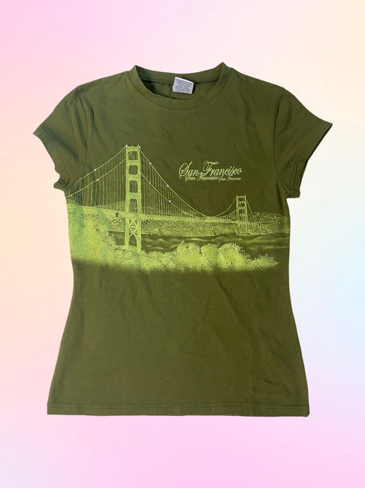 Y2k San Francisco baby tee