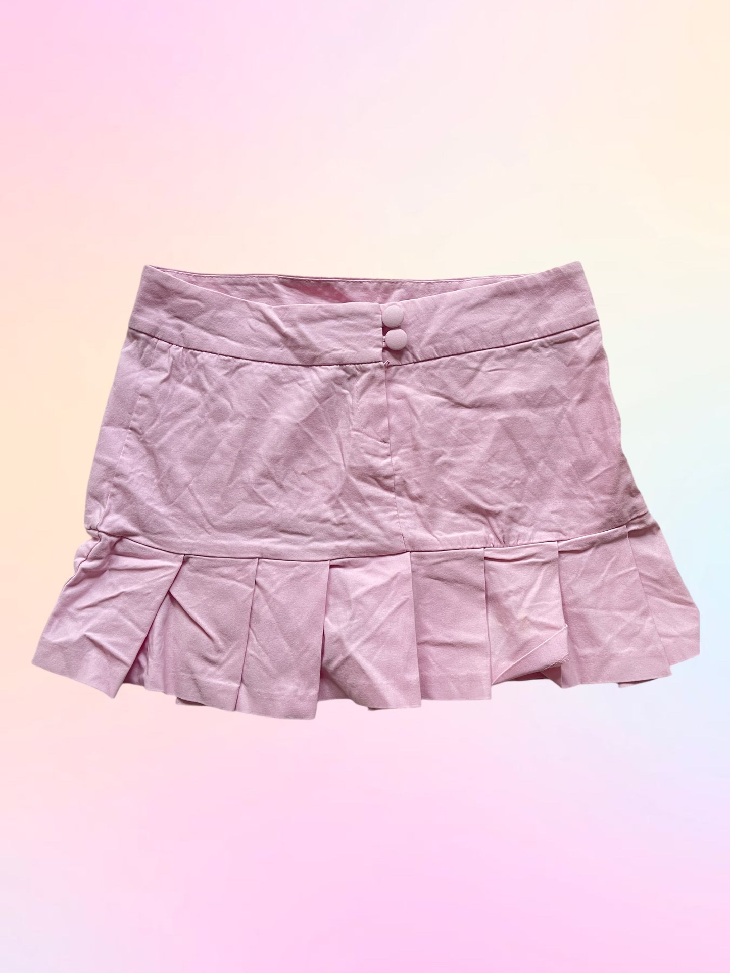 Y2k pleated mini skirt