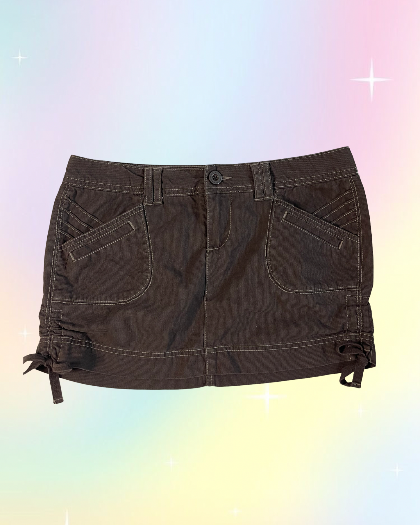 Y2k Lei brown Mini Skirt