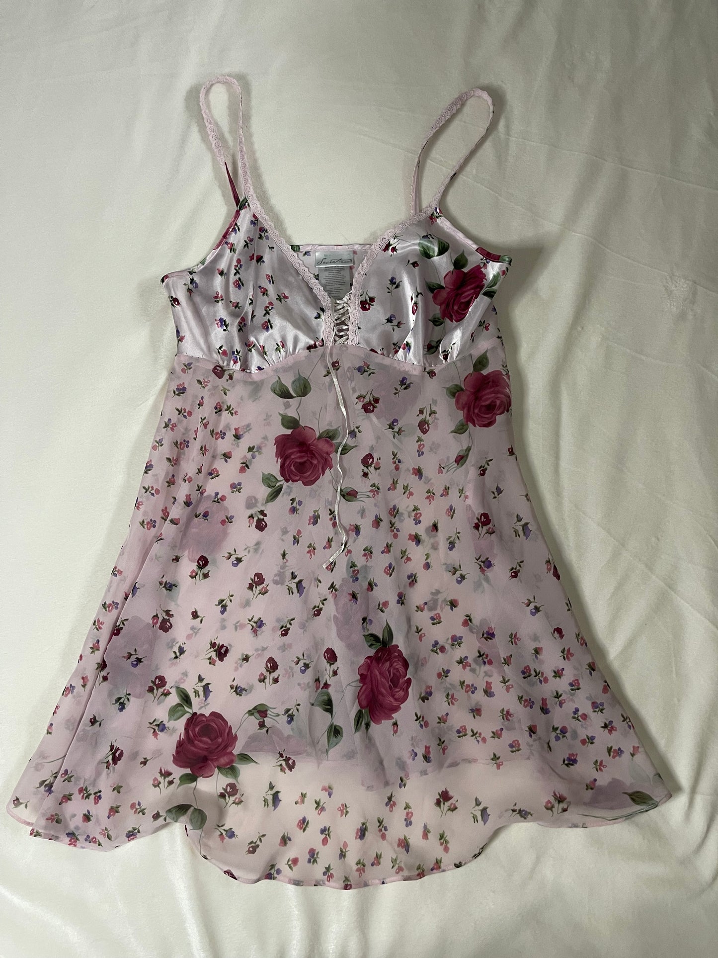 Y2k floral slip dress