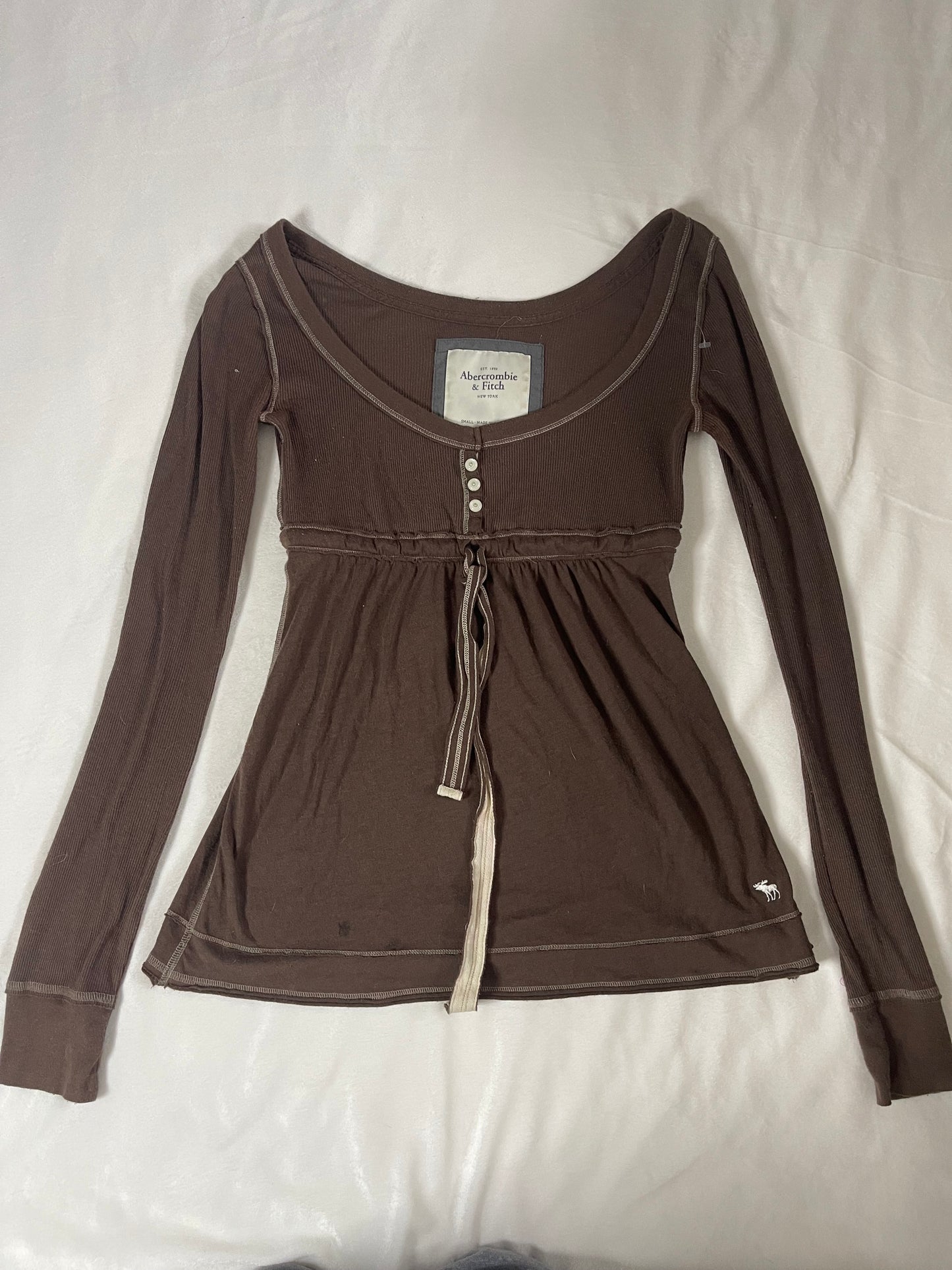 Y2k Abercrombie and Fitch babydoll top