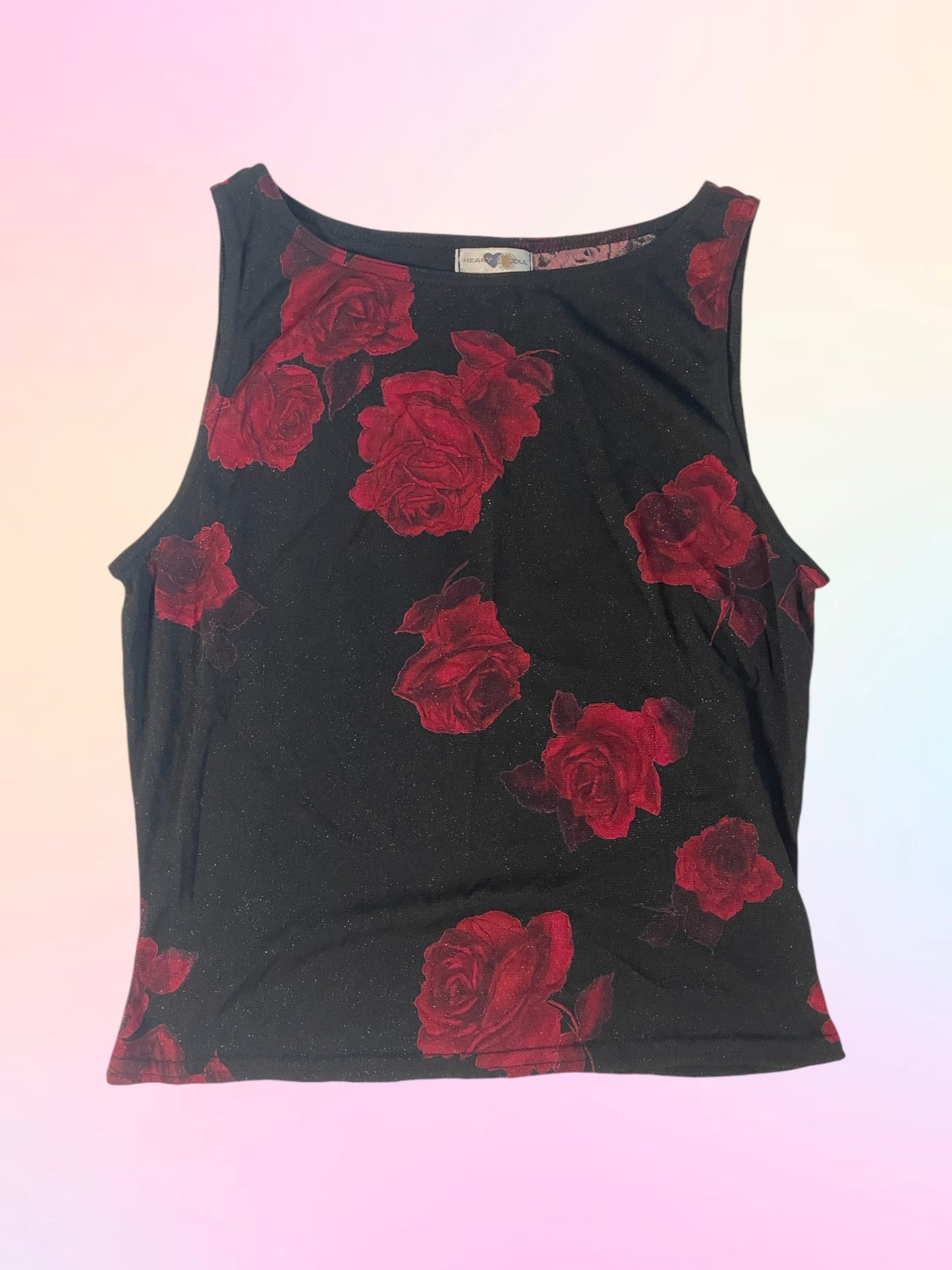 Y2k floral tank top