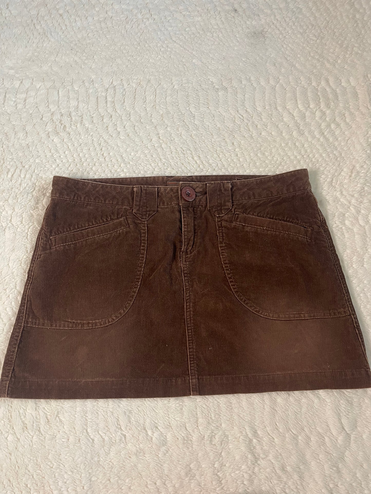 Y2k corduroy mini skirt