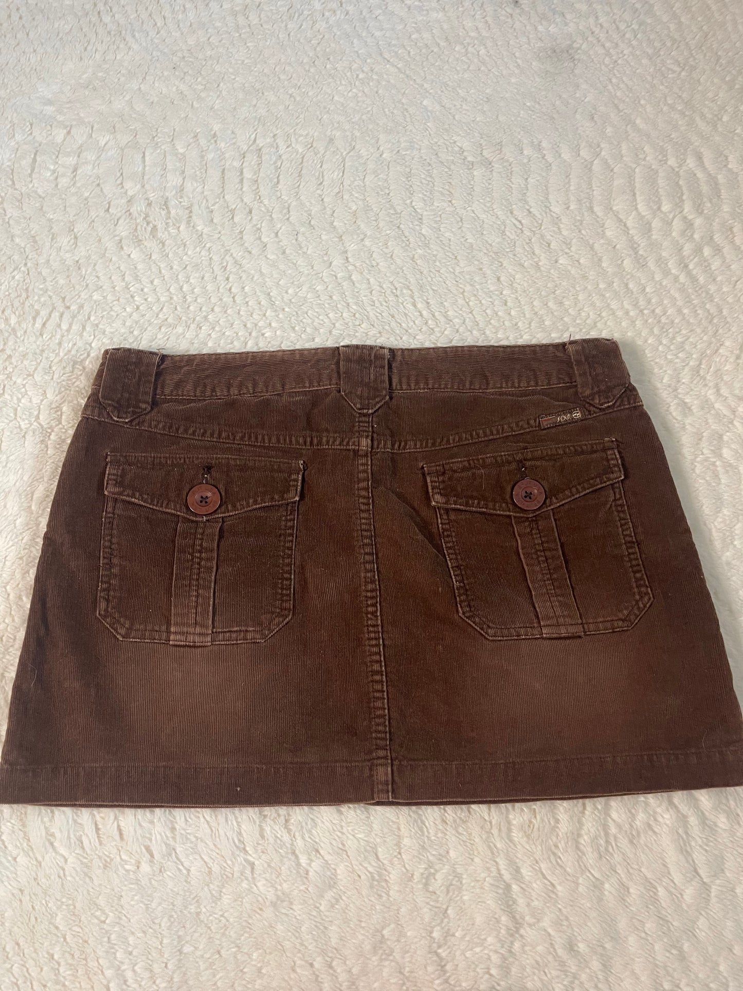 Y2k corduroy mini skirt