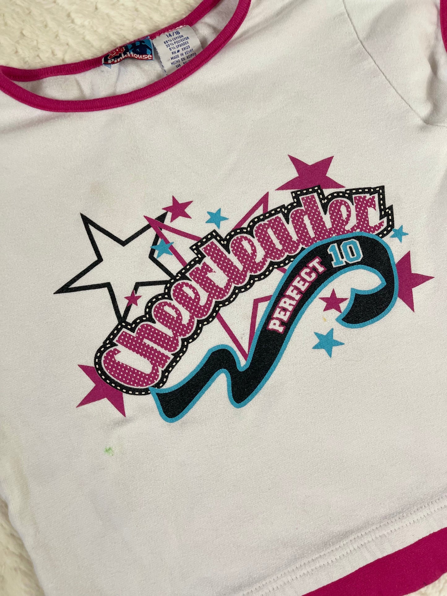 Y2K Cheerleader Baby Tee