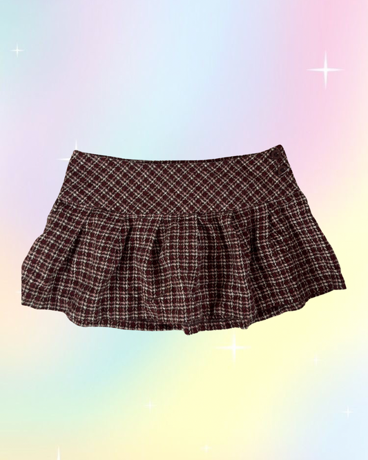 Y2k Plaid Pleated Mini Skirt