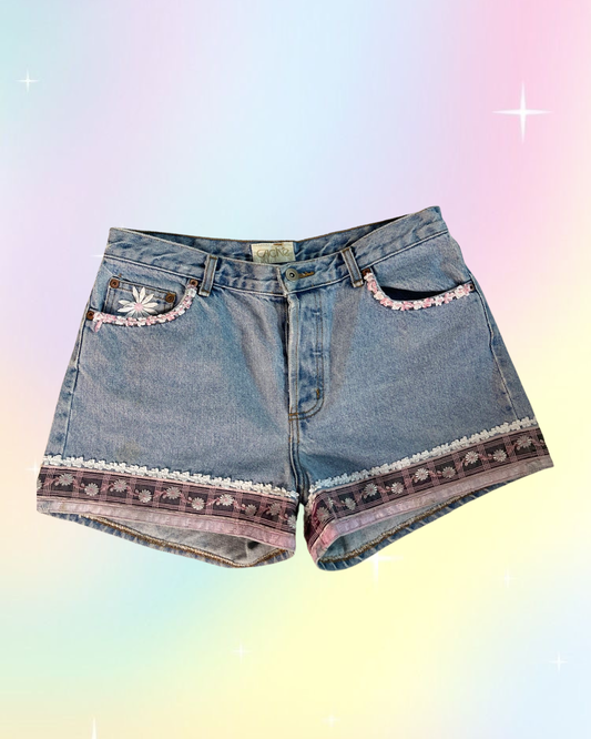 Y2k Cache Embroidered Shorts