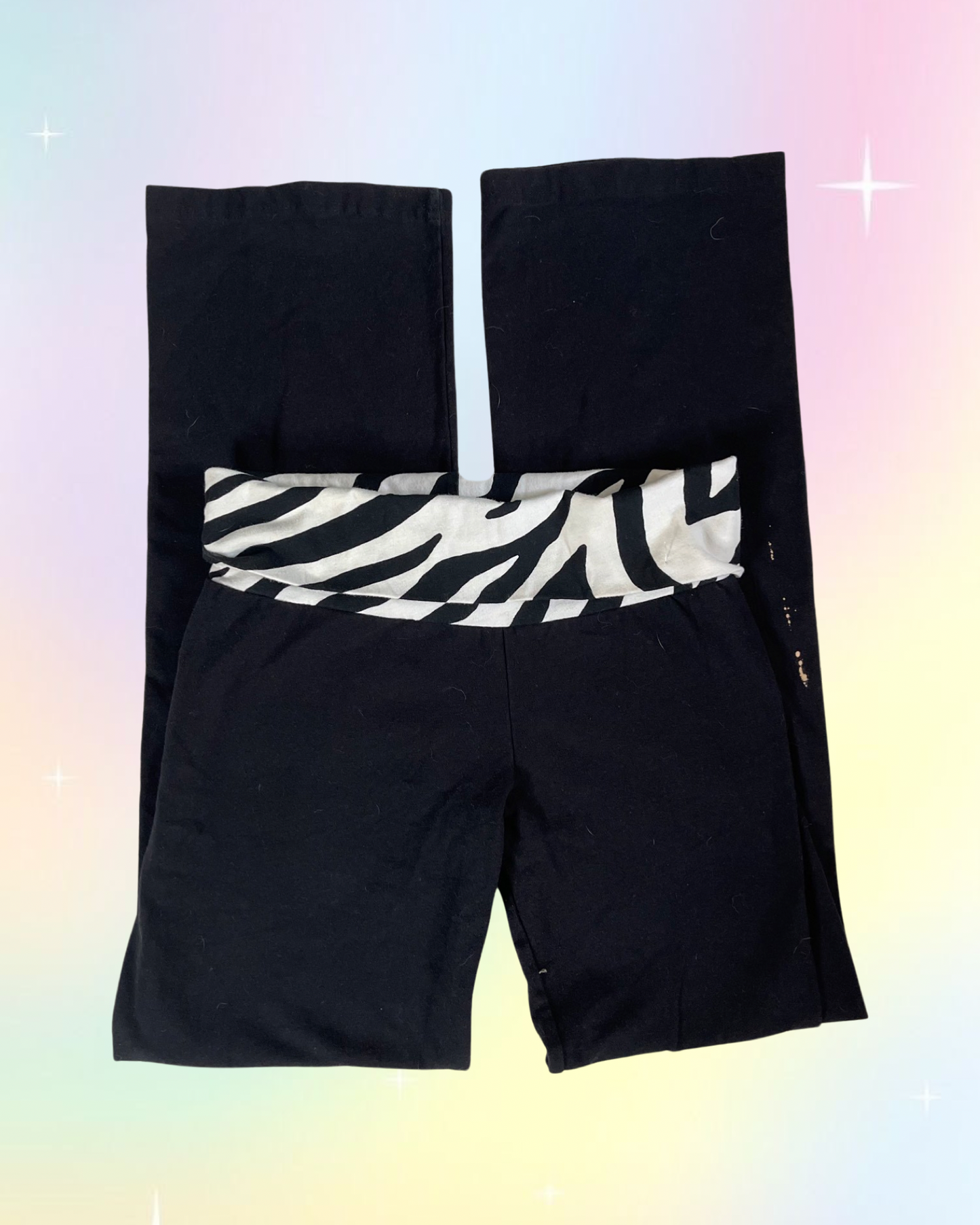 Y2k Zebra Foldover Flares