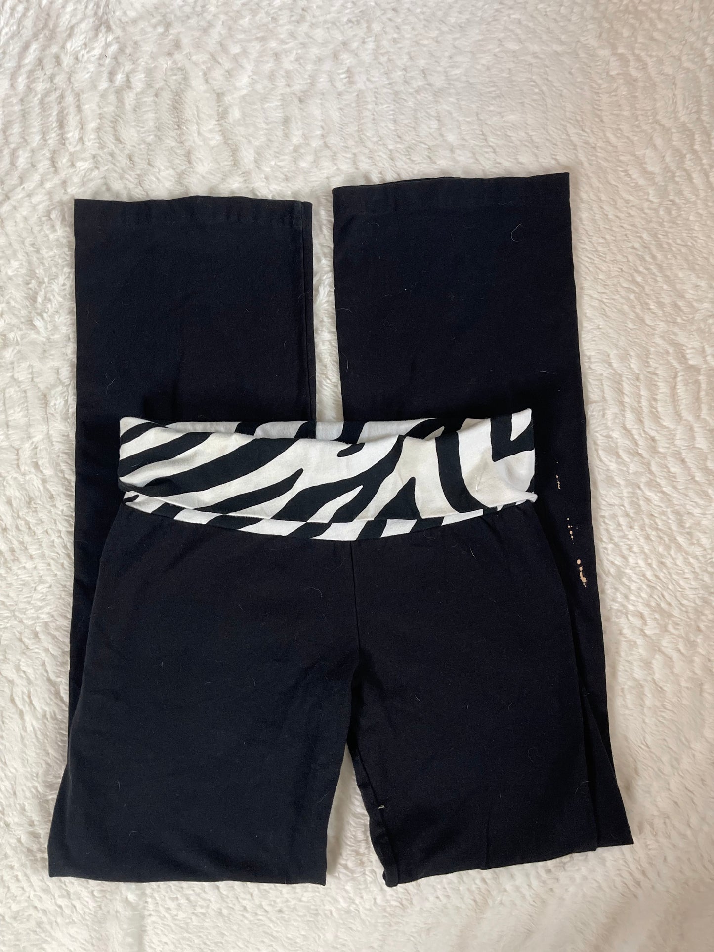 Y2k Zebra Foldover Flares