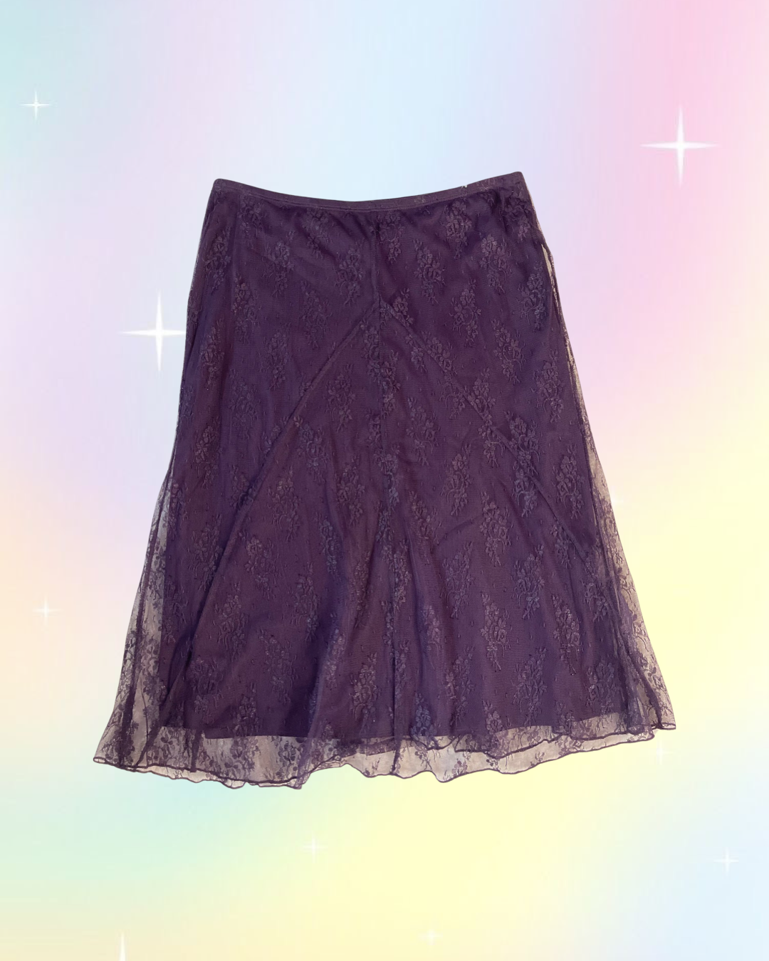 Y2K Purple Midi Skirt