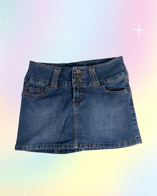 Y2k Lei Denim Mini Skirt