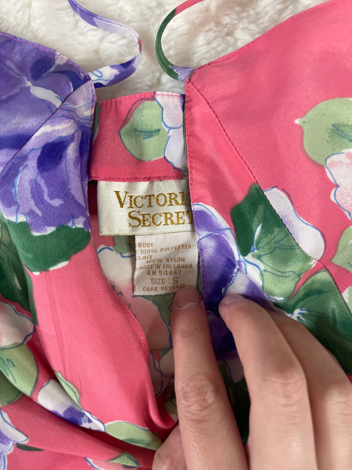 Vintage Victoria Secret Floral Slip