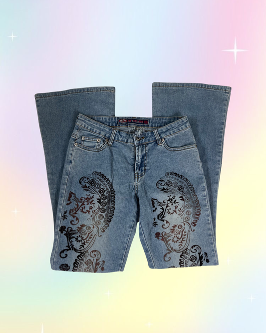 Y2K Designed Flared Jeans