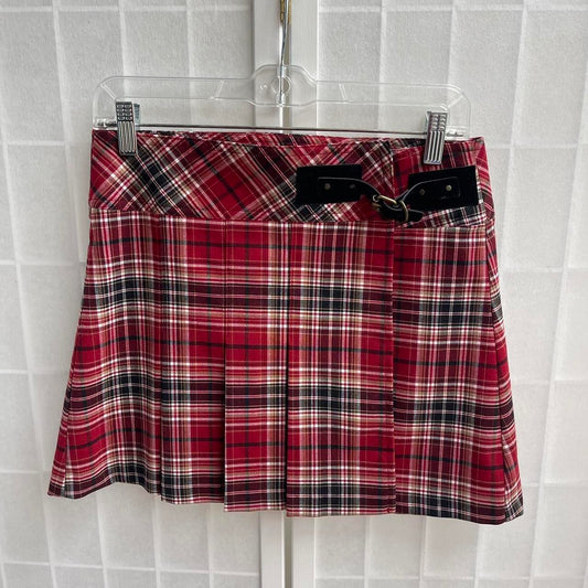 Y2k vintage plaid mini skirt