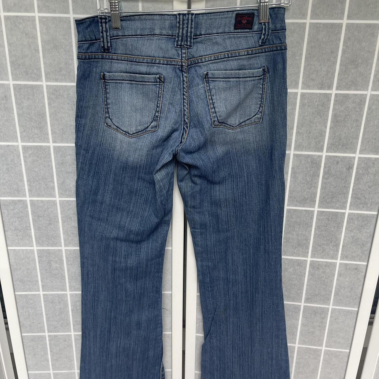 Y2k low rise flared deadstock first kiss jeans