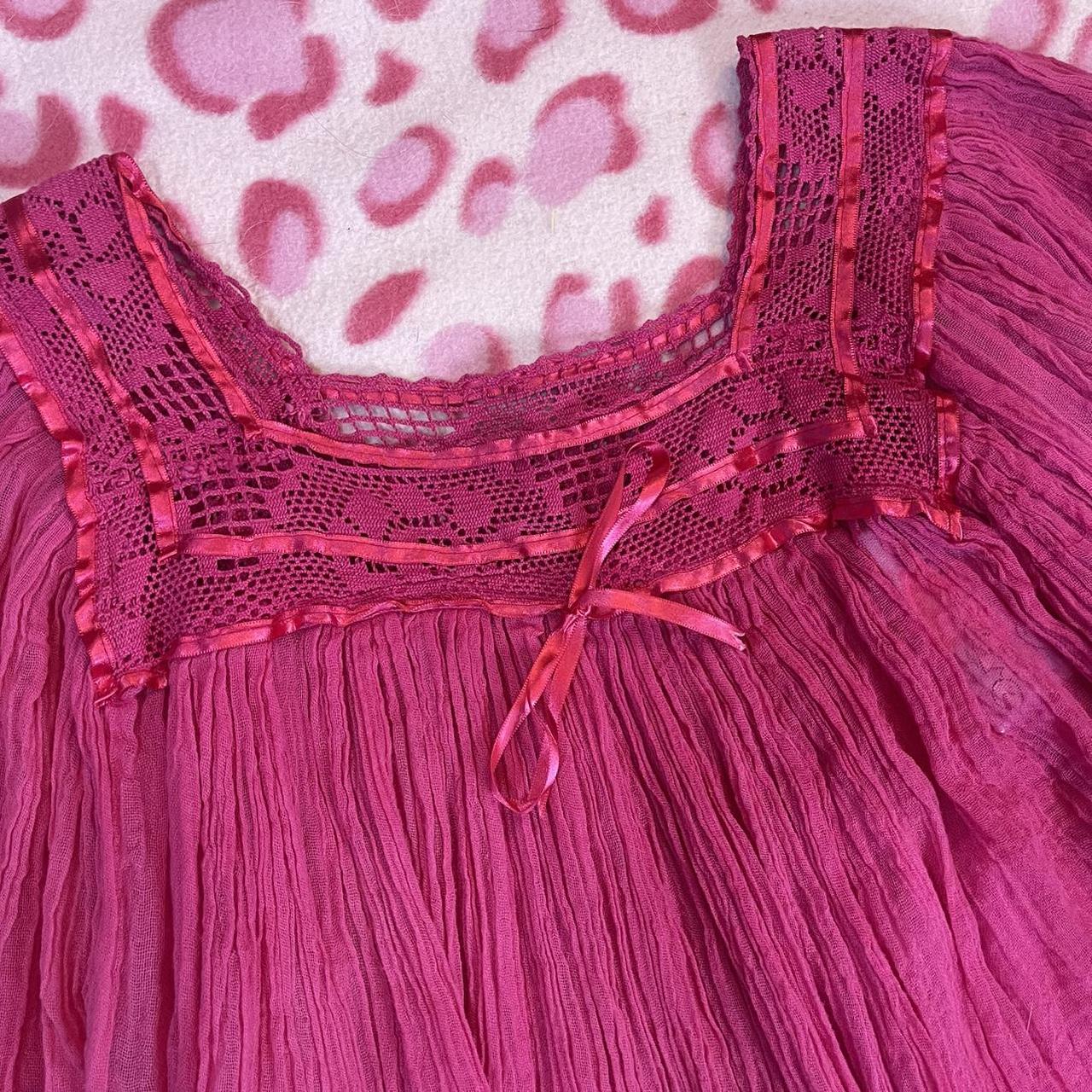 Y2k Vintage ruffled long blouse / dress