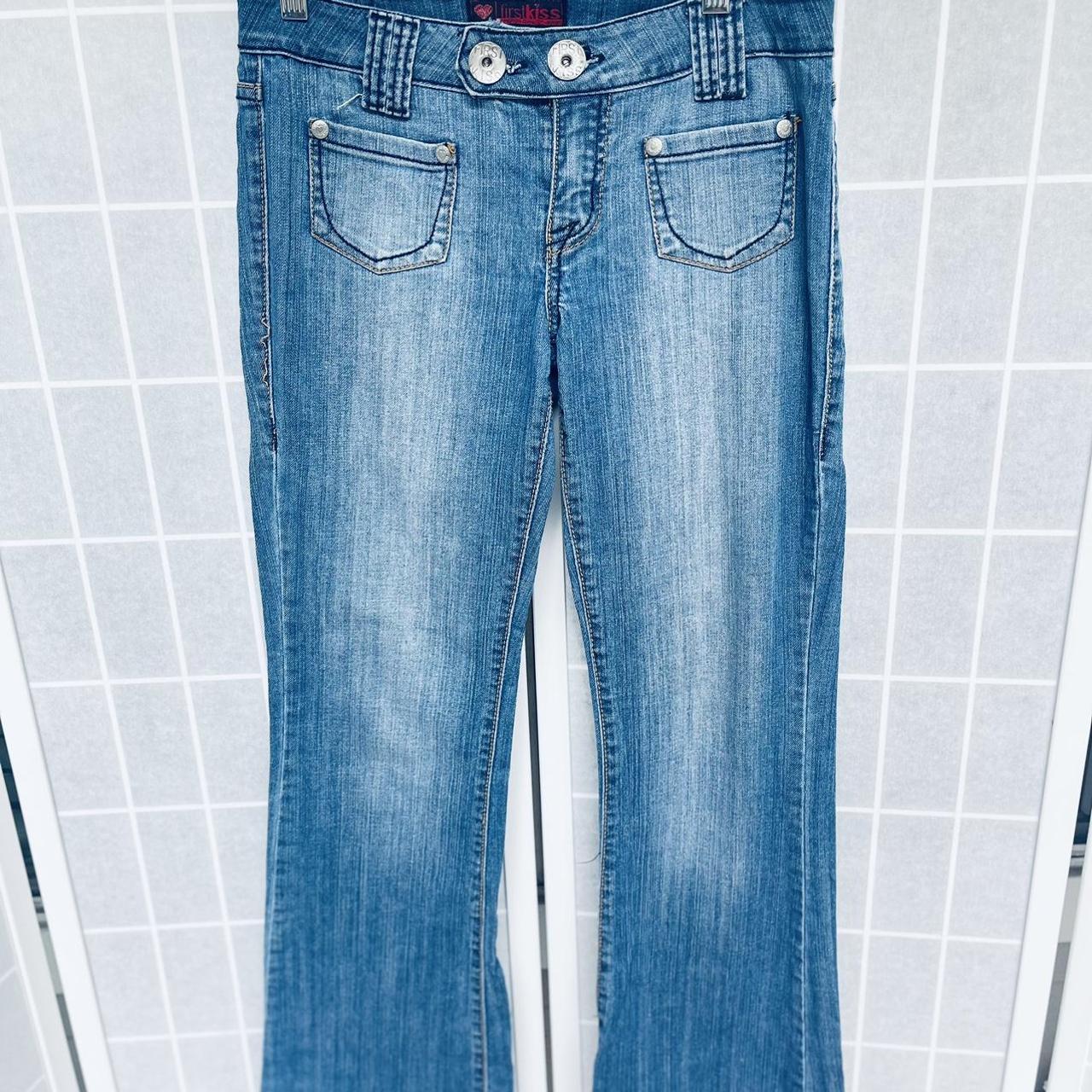 Y2k low rise flared deadstock first kiss jeans