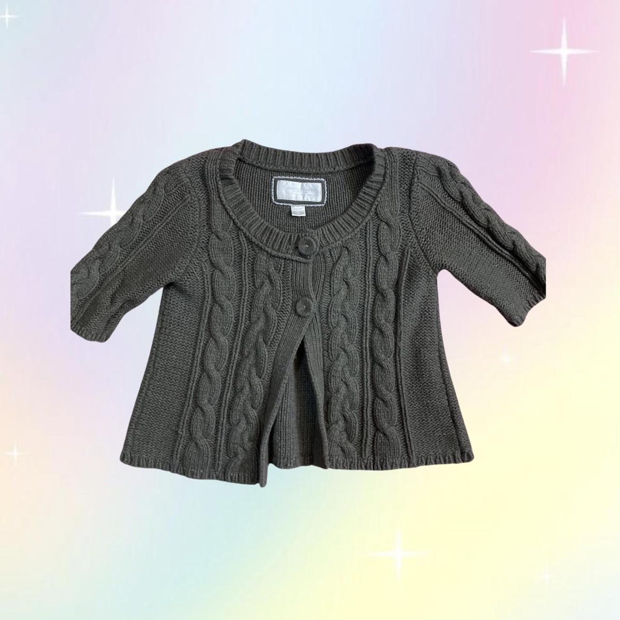 Y2k late 2000s American eagle twilightcore knitted cardigan