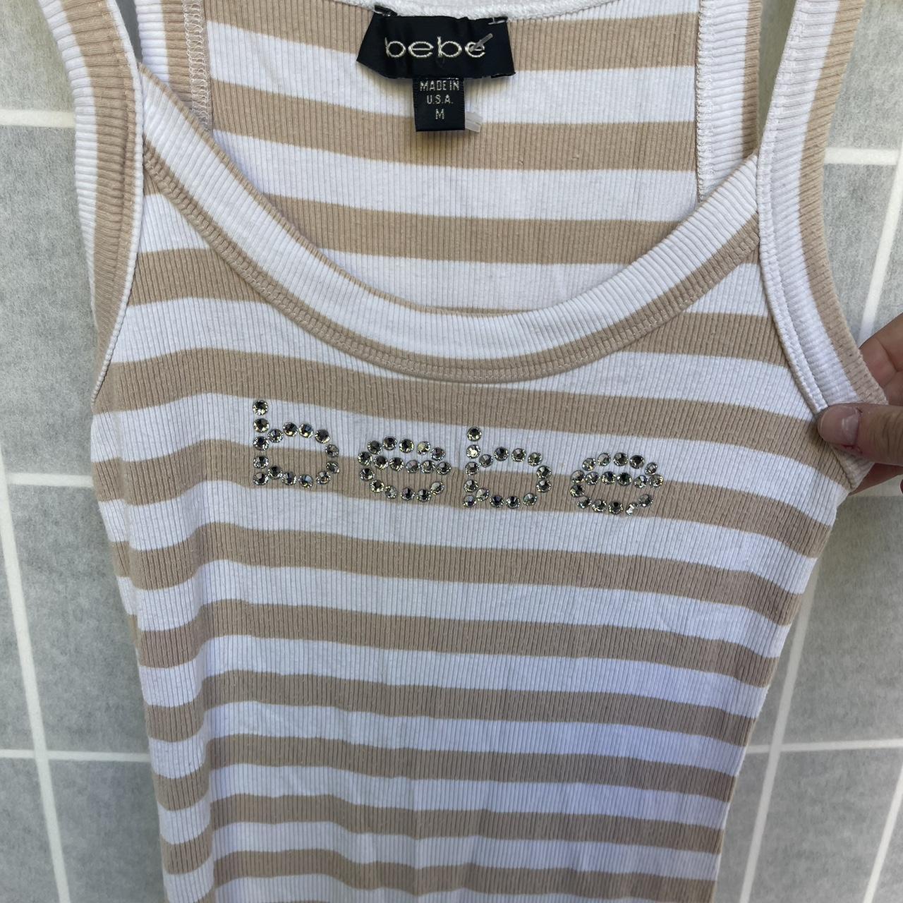 Y2k mcbling styled Bebe bedazzled tank top